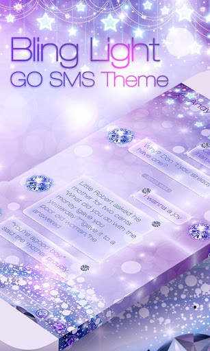 GO SMS PRO BLING LIGHT THEME скриншот 1