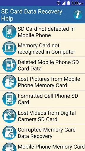 SD Card Data Recovery Help screenshot 1