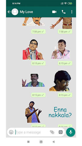 Tamil Sticker For WhatsApp - Tamil WAStickerApps screenshot 2