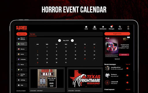 Slasher Horror Social Network screenshot 7