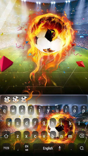 Fire football keyboard screenshot 4