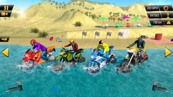 Beach Water Surfer Motorcycle Racing screenshot 6