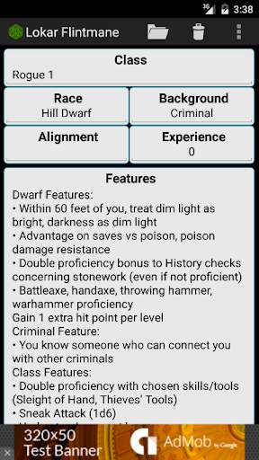 Fifth Edition Character Sheet screenshot 5