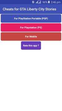 Popular GTA Liberty City Cheats screenshot 1
