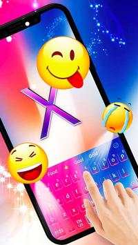Neon Keyboard Theme for iPhone X screenshot 2