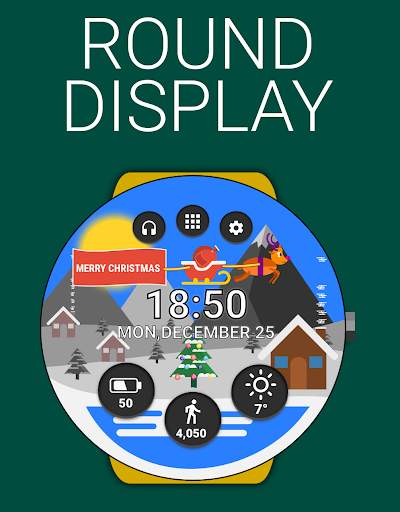 Christmas Watch Face Reborn (by HuskyDev) screenshot 6