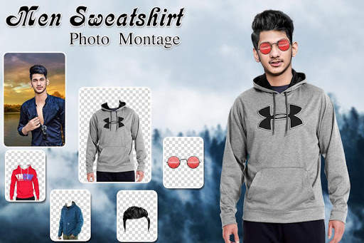 Man Sweatshirt Photo Suit screenshot 2