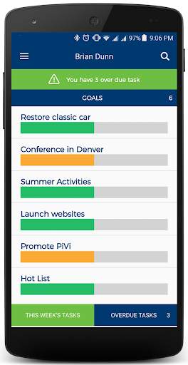 PiVi Goals Achievement App 2 تصوير الشاشة
