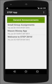 STEP 2016 App screenshot 1