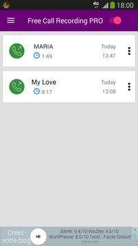 Free Call Recording - Pro screenshot 2