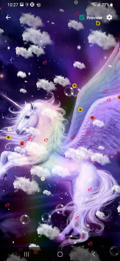 Unicorn Live Wallpaper screenshot 1