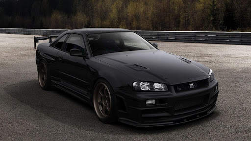 Black Nissan GTR Wallpaper screenshot 1