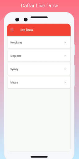 Togel Live Draw - Hongkong | Singapore | Macau screenshot 4