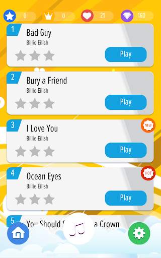 BILLIE EILISH Piano Tiles screenshot 1