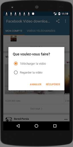 Télécharger des  vidéos sur Facebook screenshot 1