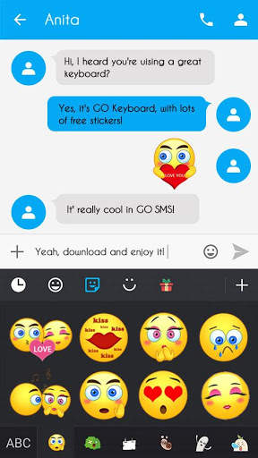 GO Keyboard Sticker Love Emoji screenshot 2