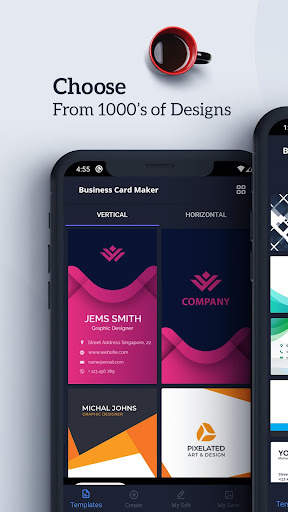 Business Card Maker Free Visiting Card Maker screenshot 2