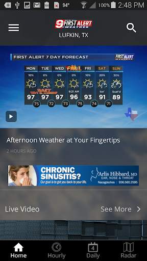 KTRE 9 First Alert Weather screenshot 5