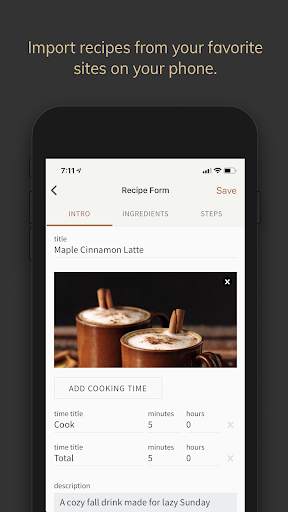 Saffron: Your Digital Cookbook screenshot 1