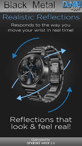 Black Metal HD Watch Face screenshot 2