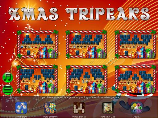 Xmas TriPeaks, card solitaire screenshot 15