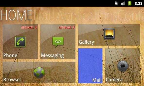 Glossy Metro Theme -ssLauncher 4 تصوير الشاشة