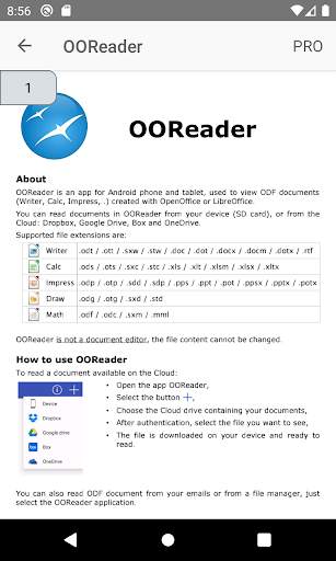 OOReader 1 تصوير الشاشة