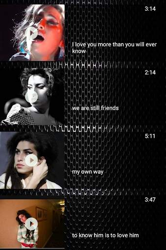 Amy Winehouse Songs Musics Videos screenshot 2