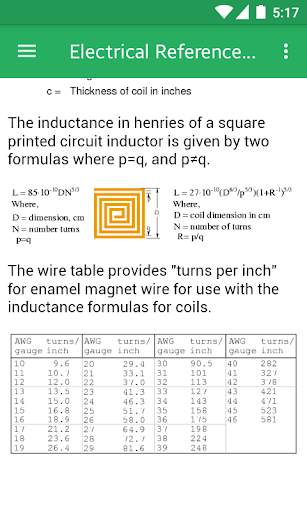 Electrical Engineering XYZ Reference screenshot 2