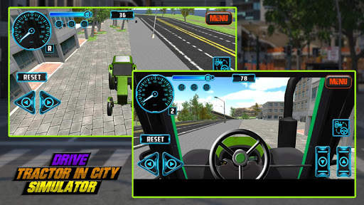 Drive Tractor in City Simulator screenshot 3