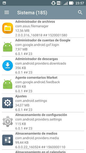 Administrador de aplicaciones del sistema screenshot 5