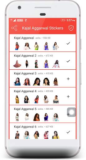 Kajal Aggarwal Stickers 4 WhatsApp screenshot 1