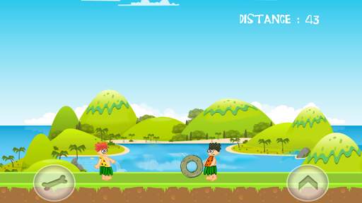 Angry Caveman Run screenshot 1