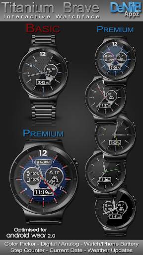 Titanium Brave HD WatchFace Widget Live Wallpaper screenshot 1
