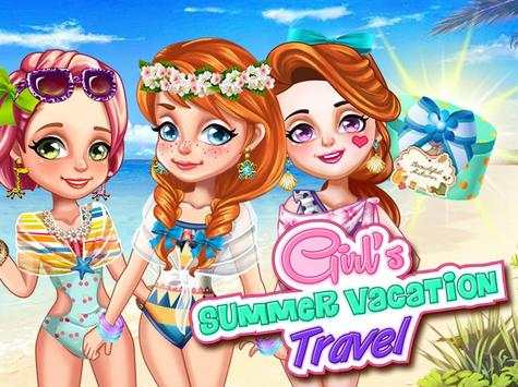 Girl's Summer Vacation Travel screenshot 9