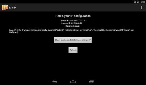 My IP screenshot 3