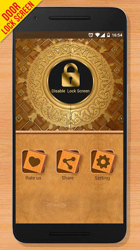 Wooden Door Lock Screen 5 تصوير الشاشة