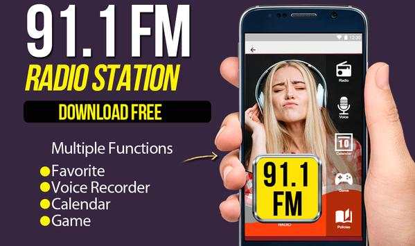 91.1 fm radio app estaciones de radio gratis screenshot 1