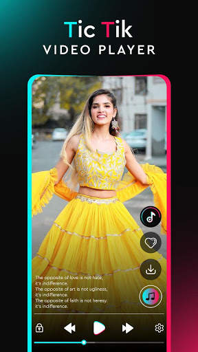 Tic Tik Video Player - HD Video Status 2020 स्क्रीनशॉट 1