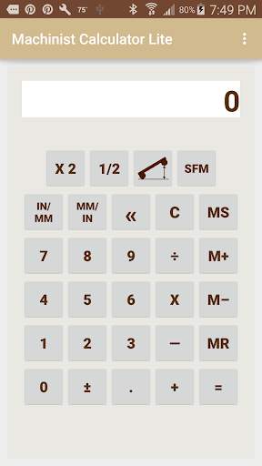 Machinist Calculator Lite 1 تصوير الشاشة