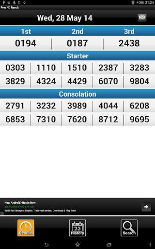 Free SG 4D Result screenshot 4