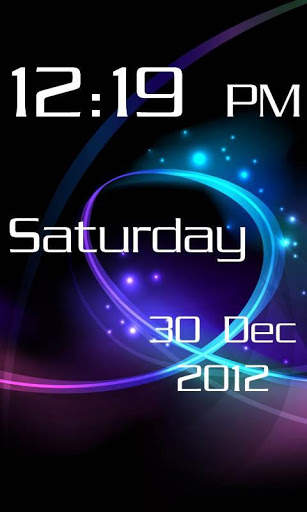Digital Clock Live Wallpaper screenshot 3