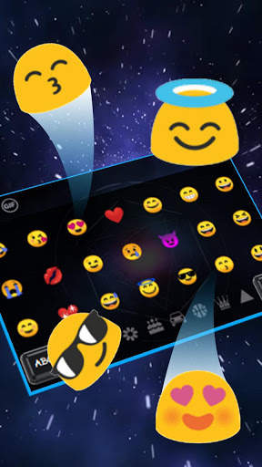 Live Star Black Hole Galaxy Keyboard Theme screenshot 3