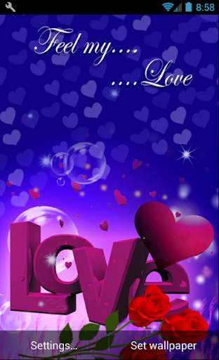 Romantic Live Wallpaper screenshot 4