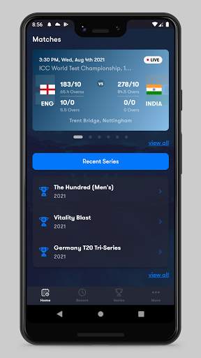Cricket: Live Line & Score screenshot 1