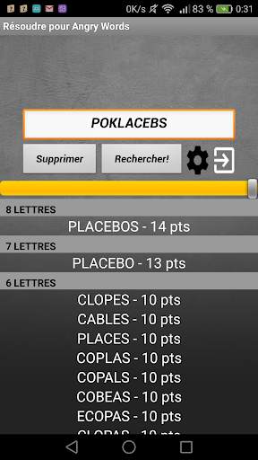 Résoudre pour Angry Words screenshot 1