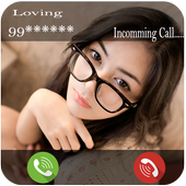Girl Fake Call SMS icon