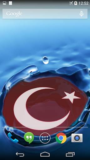 Turkish Flag Live Wallpaper screenshot 1