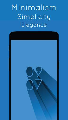 Shadow Clock | Minimal Live Wallpaper screenshot 2