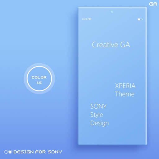 COLOR™ XPERIA Theme | BLUE screenshot 1